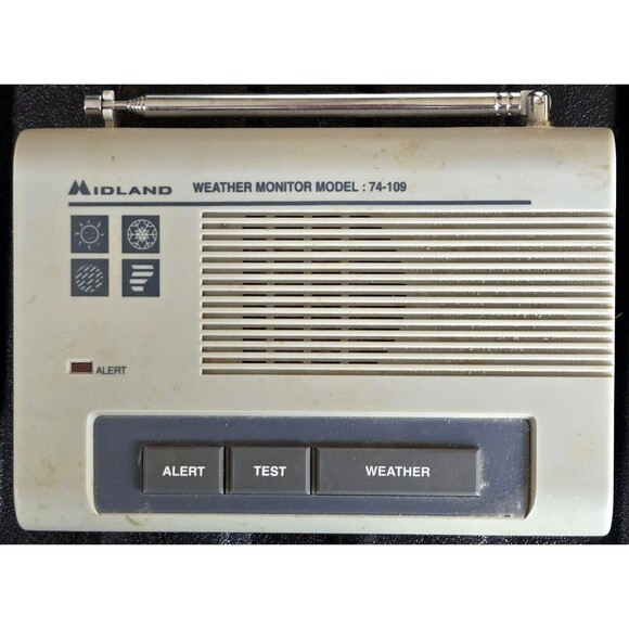 VTG Midland Weather Monitor Radio Model 74-109 Beige Power Cord Tested Working - Picture 6 of 6